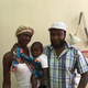 Zacheas Chikasa (right), who suffered a stroke in 2015, with his wife and grandson